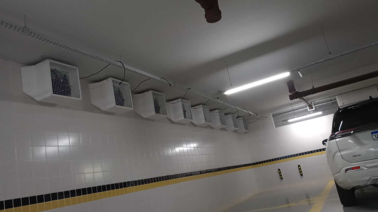 exaustão de garagem instalado Termplan