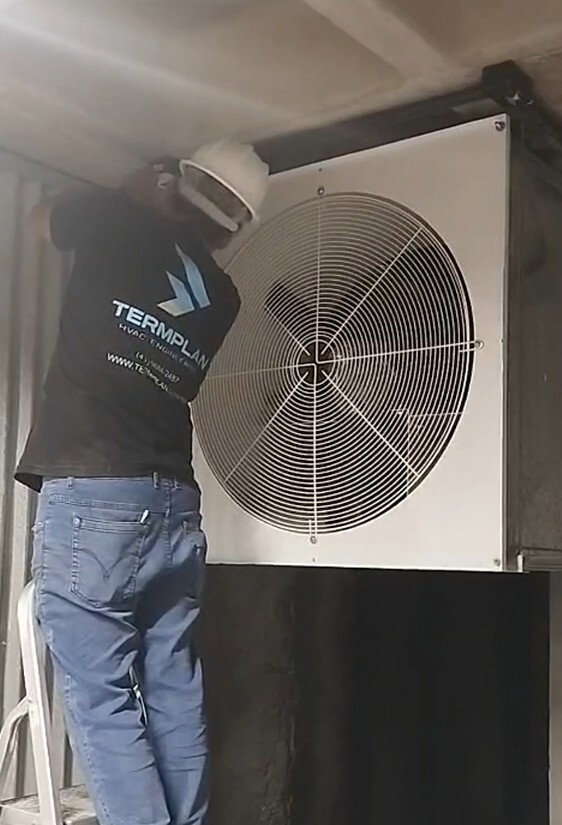Exaustão de garagem instalação Termplan